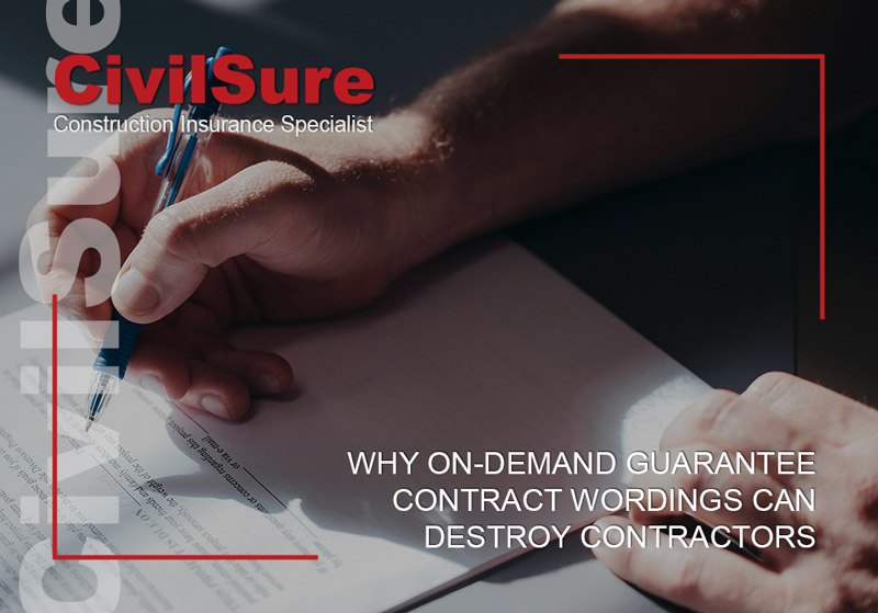 on demand guarantees can be more risk that a cover